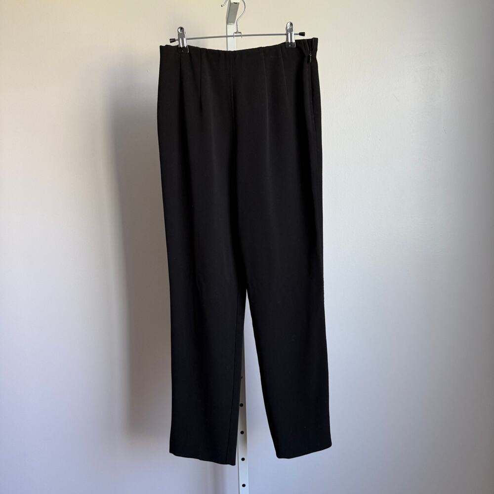 Sigrid‎ Olsen Essentials sz 6  Black Pull-On Tapered Pants